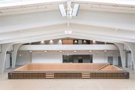 This picture shows building one, the historical building of the new Campus Derendorf of Hochschule Düsseldorf. This building includes the University Library and the Campus IT.